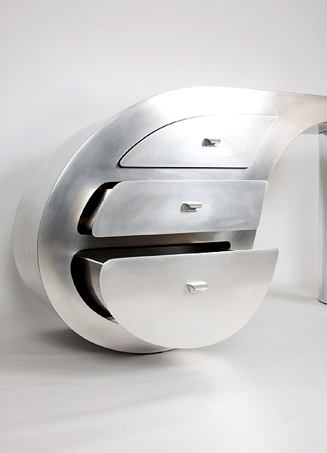 Console en aluminium Jean-Michel BLIARD