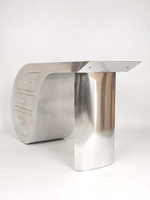 Console en aluminium Jean-Michel BLIARD